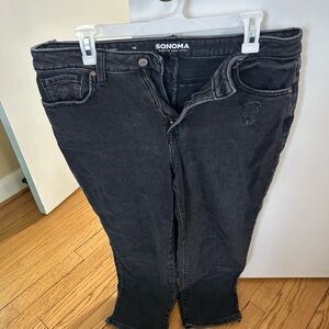 Sonoma Women's Dark Gray Ankle Jeans